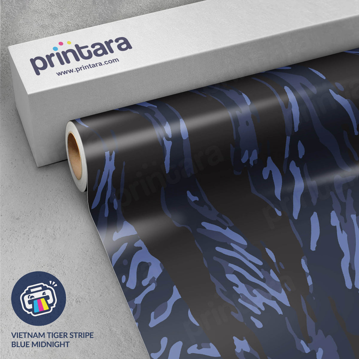 Vietnam Tiger Stripe Blue Midnight Gun Skin Vinyl Wrap