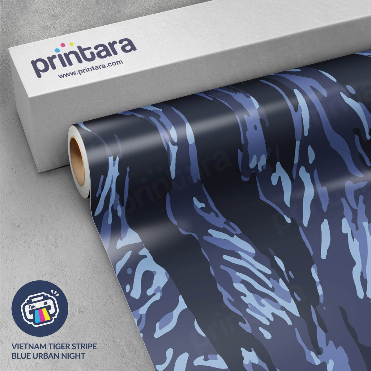 Vietnam Tiger Stripe Blue Urban Night Gun Skin Vinyl Wrap