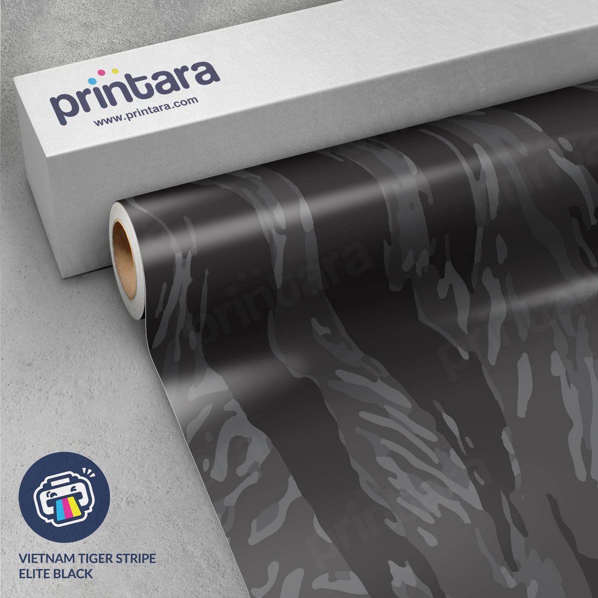 Vietnam Tiger Stripe Elite Black Gun Skin Vinyl Wrap