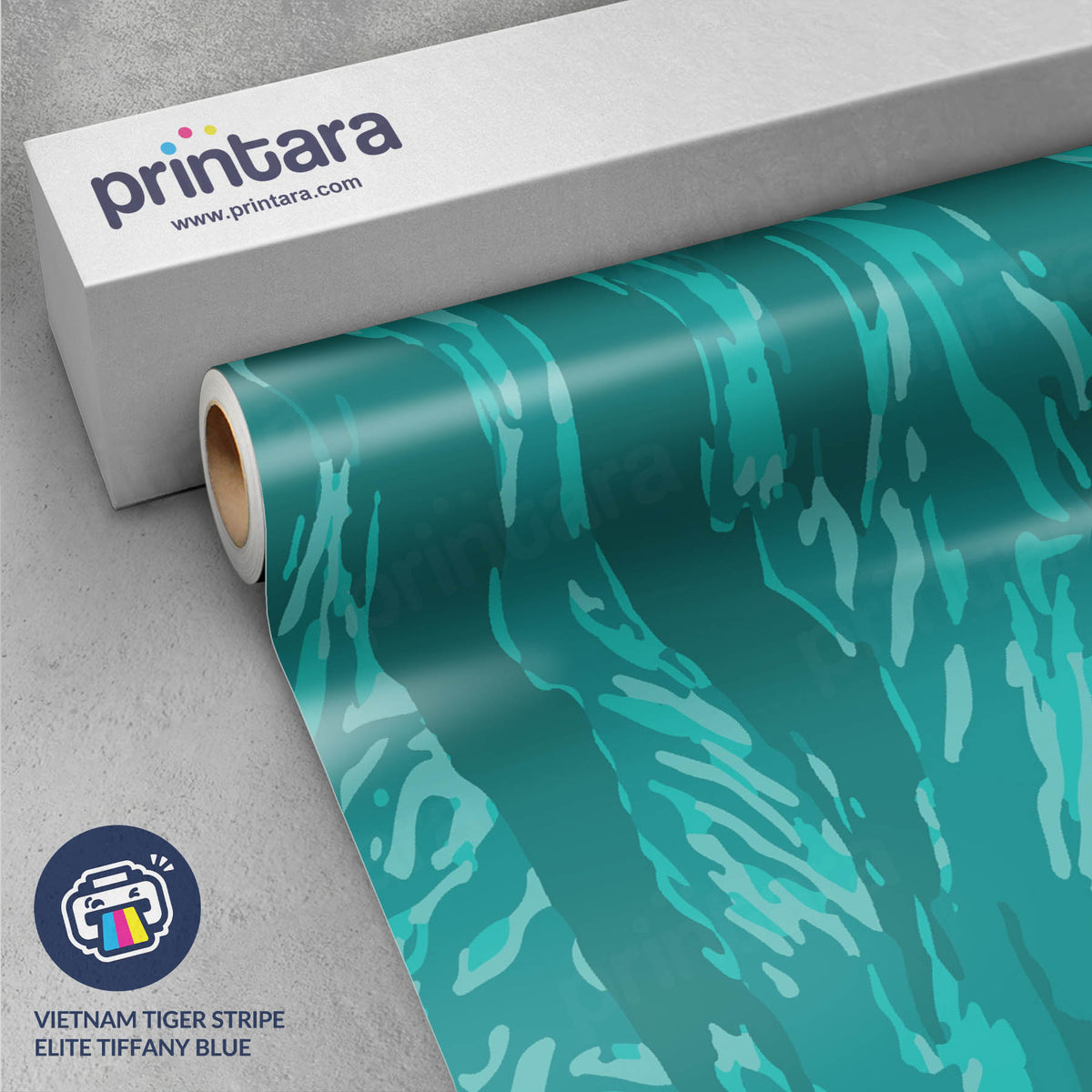 Vietnam Tiger Stripe Elite Tiffany Blue Gun Skin Vinyl Wrap