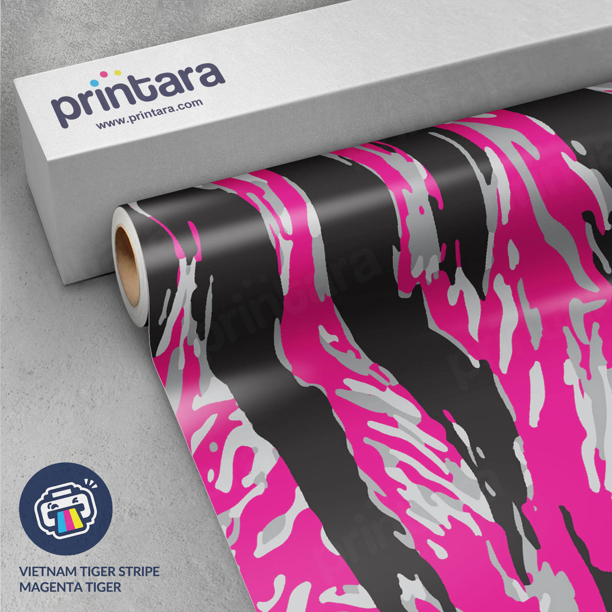 Vietnam Tiger Stripe Magenta Tiger Gun Skin Vinyl Wrap
