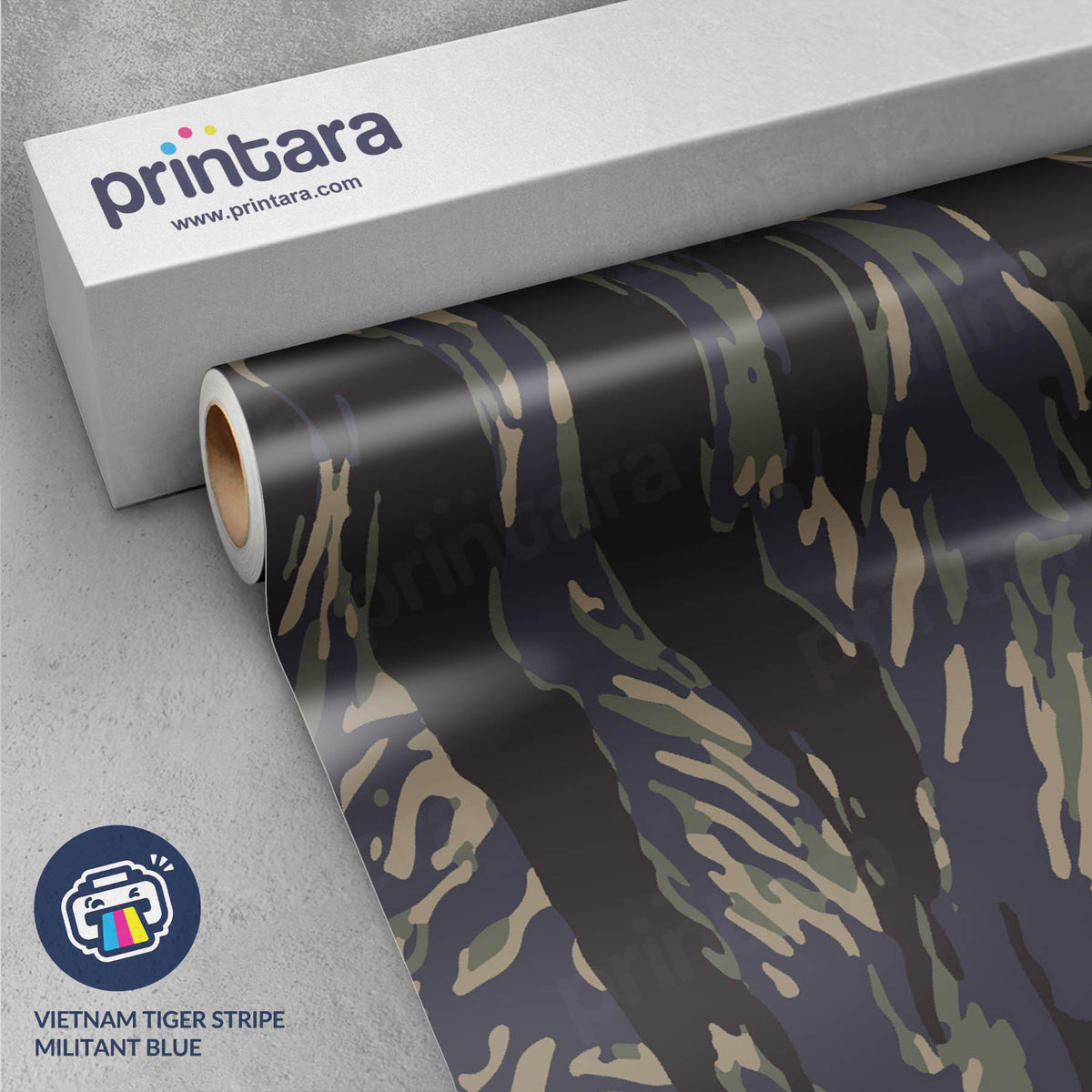 Vietnam Tiger Stripe Militant Blue Gun Skin Vinyl Wrap
