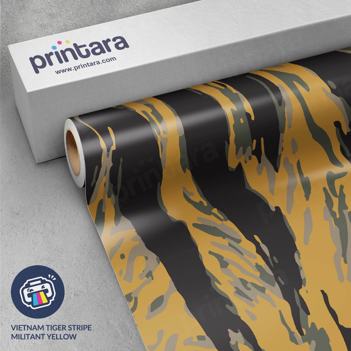 Vietnam Tiger Stripe Militant Yellow Gun Skin Vinyl Wrap