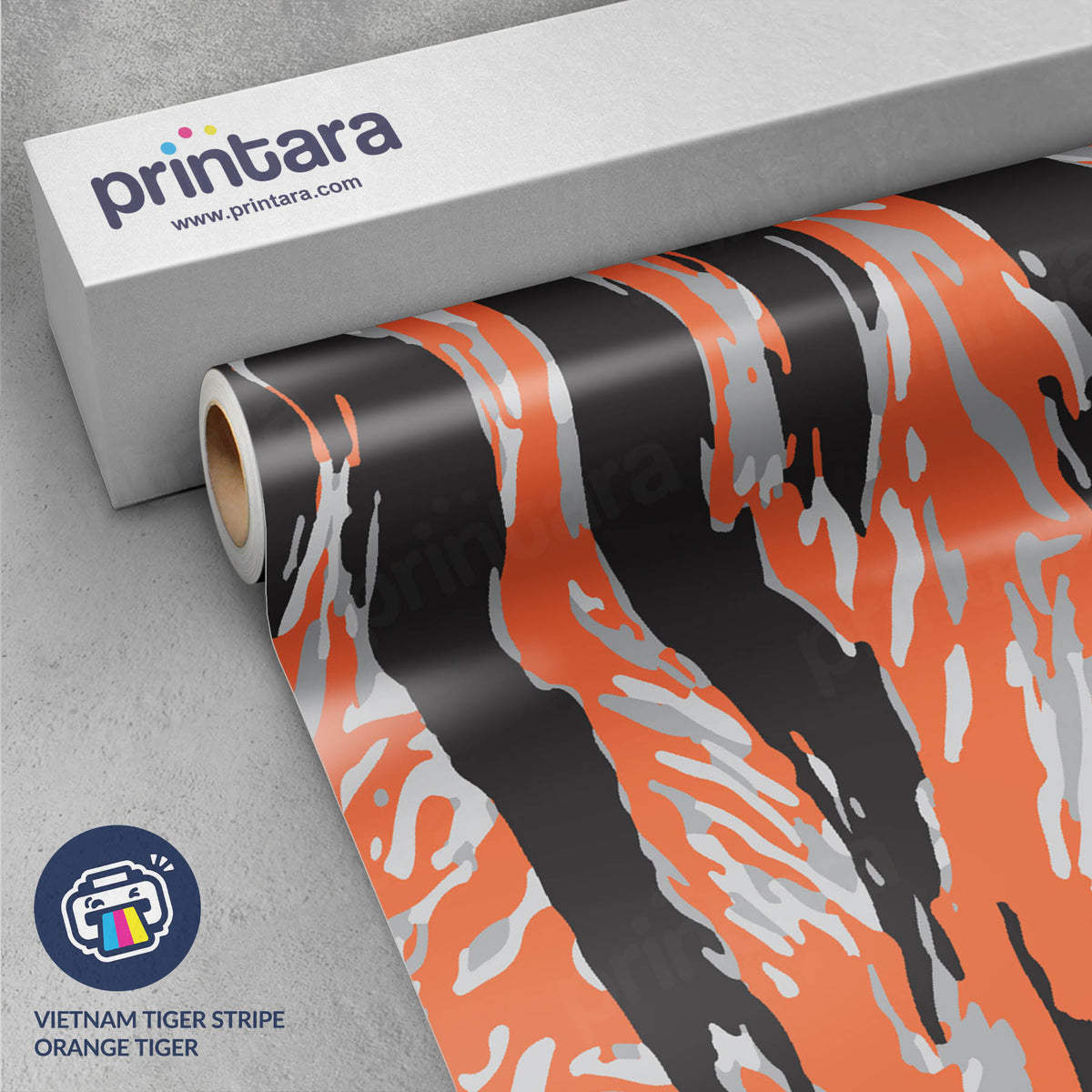 Vietnam Tiger Stripe Orange Tiger Gun Skin Vinyl Wrap