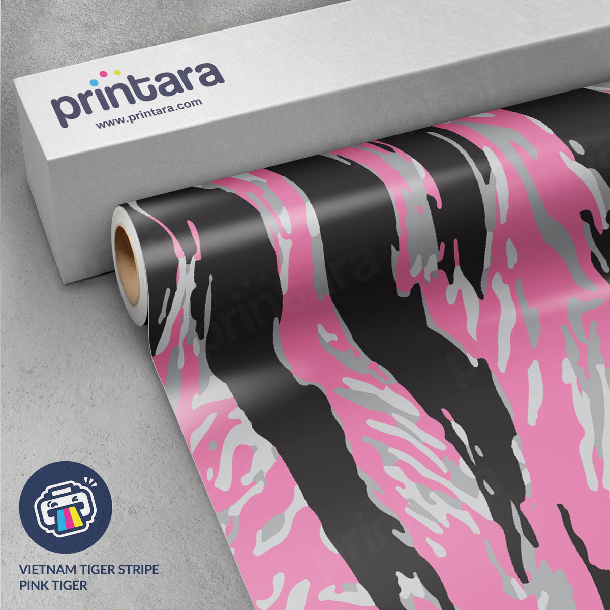 Vietnam Tiger Stripe Pink Tiger Gun Skin Vinyl Wrap
