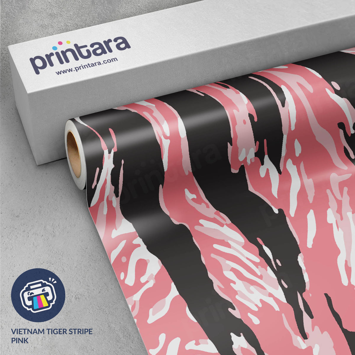 Vietnam Tiger Stripe Pink Gun Skin Vinyl Wrap