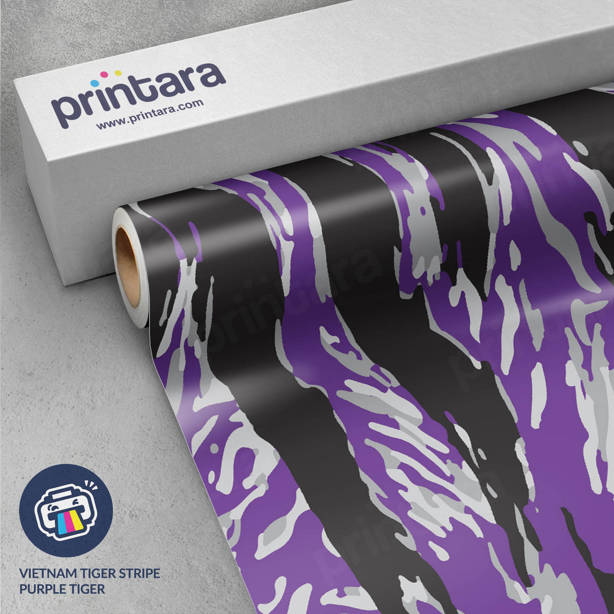 Vietnam Tiger Stripe Purple Tiger Gun Skin Vinyl Wrap