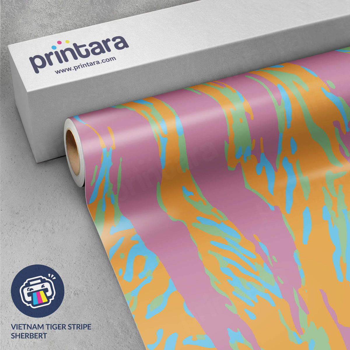 Vietnam Tiger Stripe Sherbert Gun Skin Vinyl Wrap