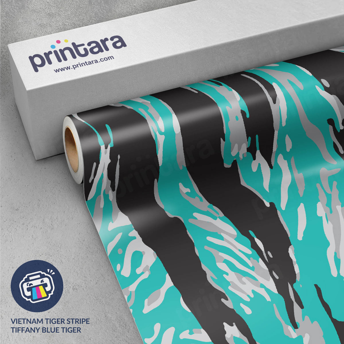 Vietnam Tiger Stripe Tiffany Blue Tiger Gun Skin Vinyl Wrap