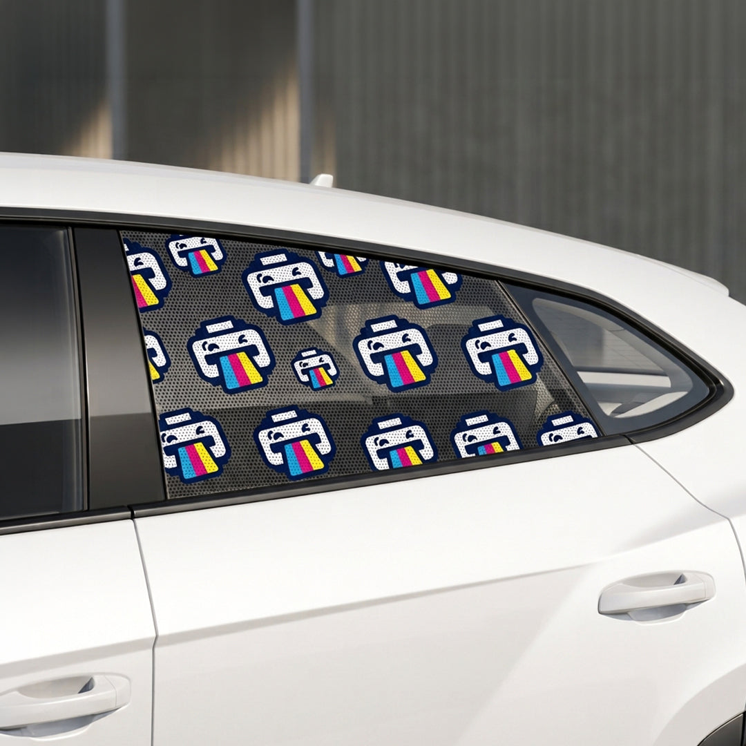 Perforated Vehicle Window Graphics