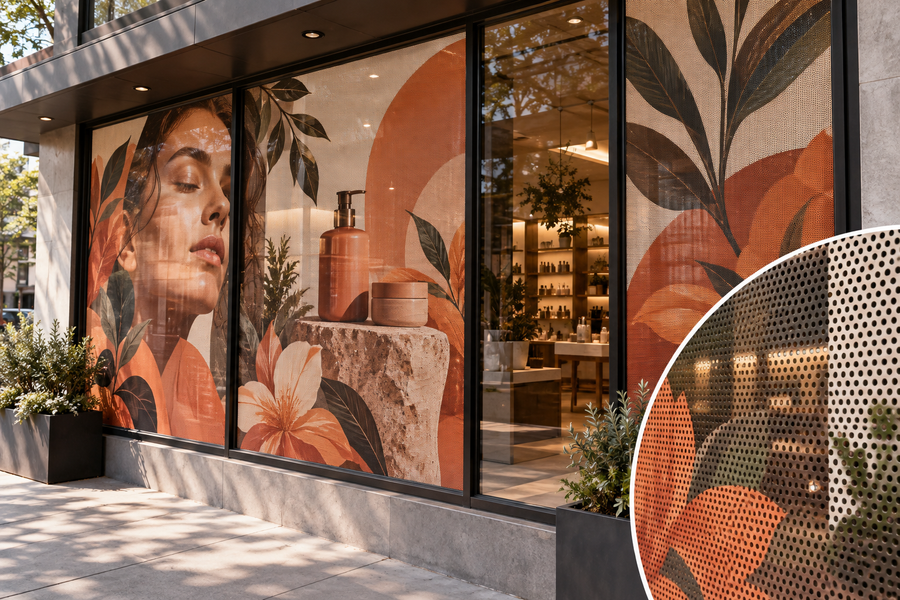 Perforated Window Graphics