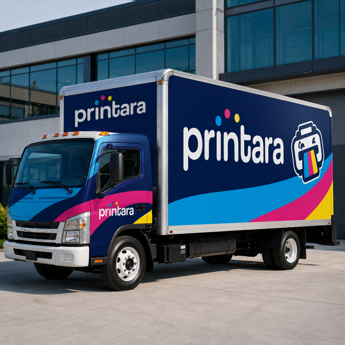 Custom premium box truck wrap
