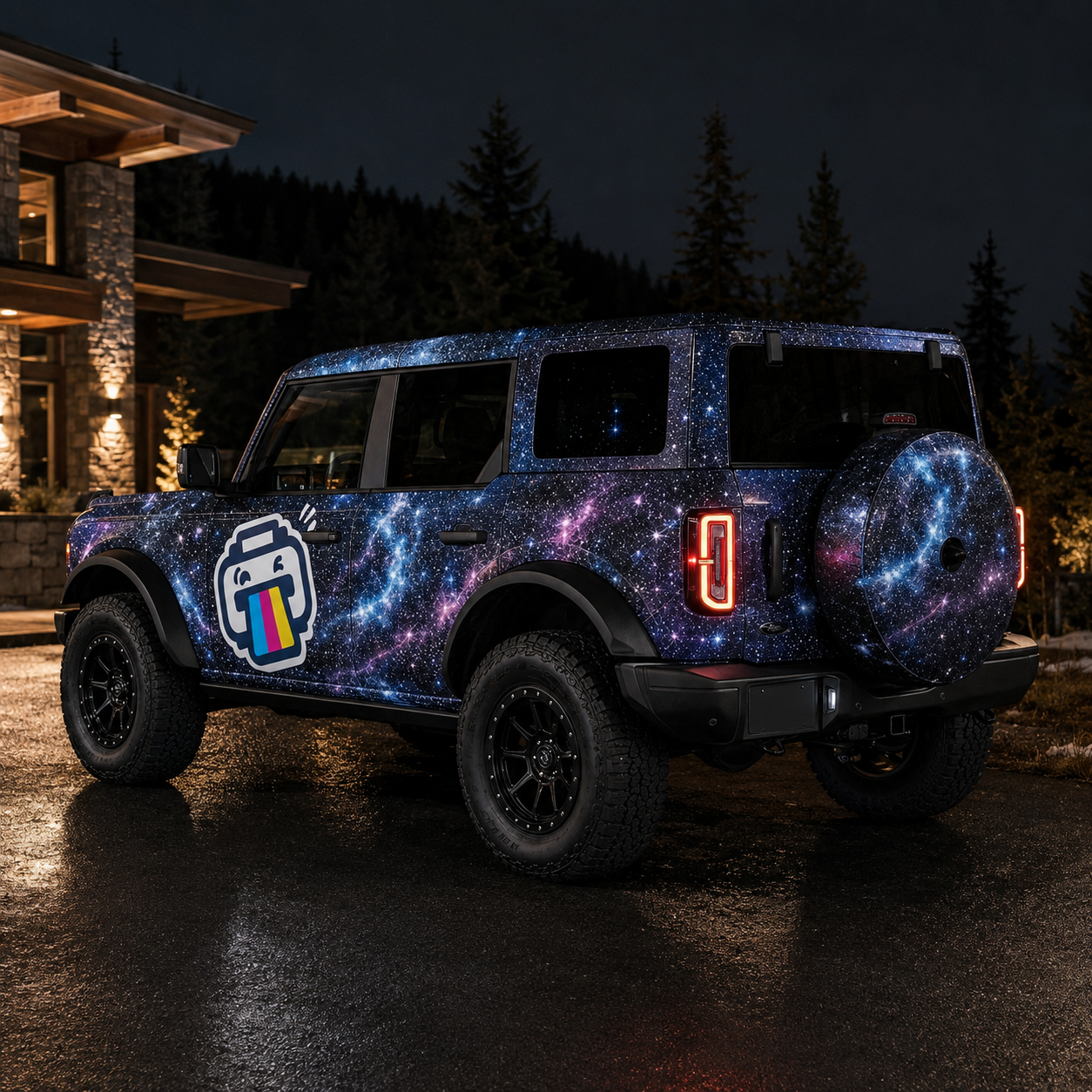 Reflective Vehicle Wrap